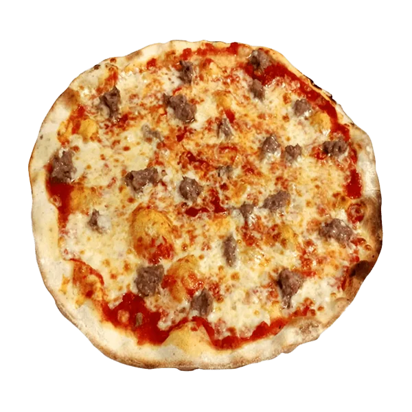 Pizza con salsiccia