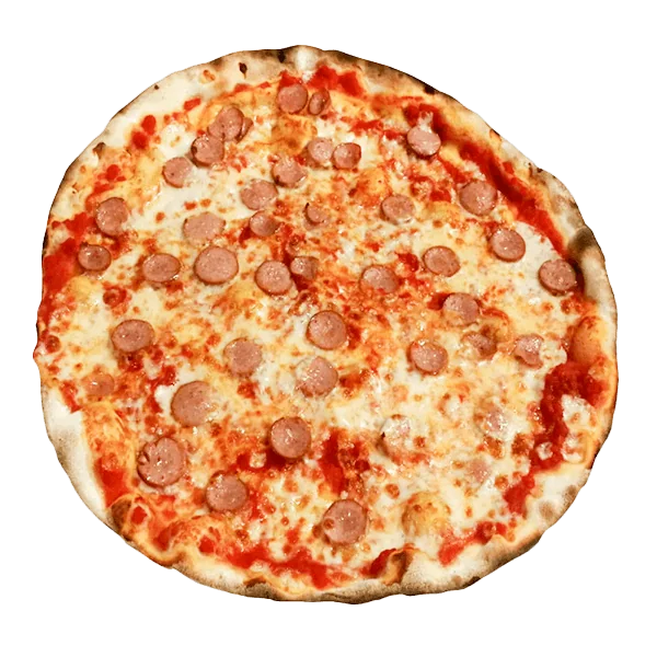 Pizza con wurstell